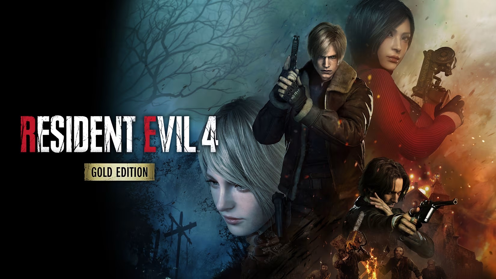 Official key art for Resident Evil 4 Gold Edition on Switch 2